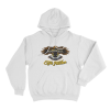 Eagle Feather Sand Dye Unisex Hoodie White