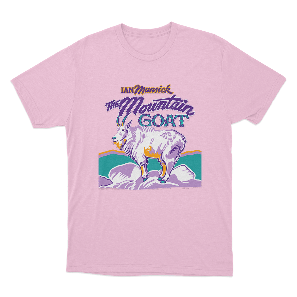 Mountain Goat Unisex T Shirt Pink Mountain Goat Unisex T Shirt Pink