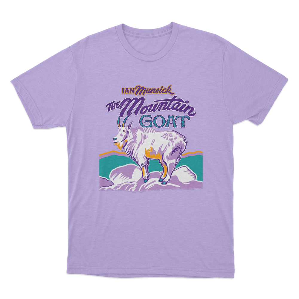 Mountain Goat Unisex T Shirt Purple Mountain Goat Unisex T Shirt Purple