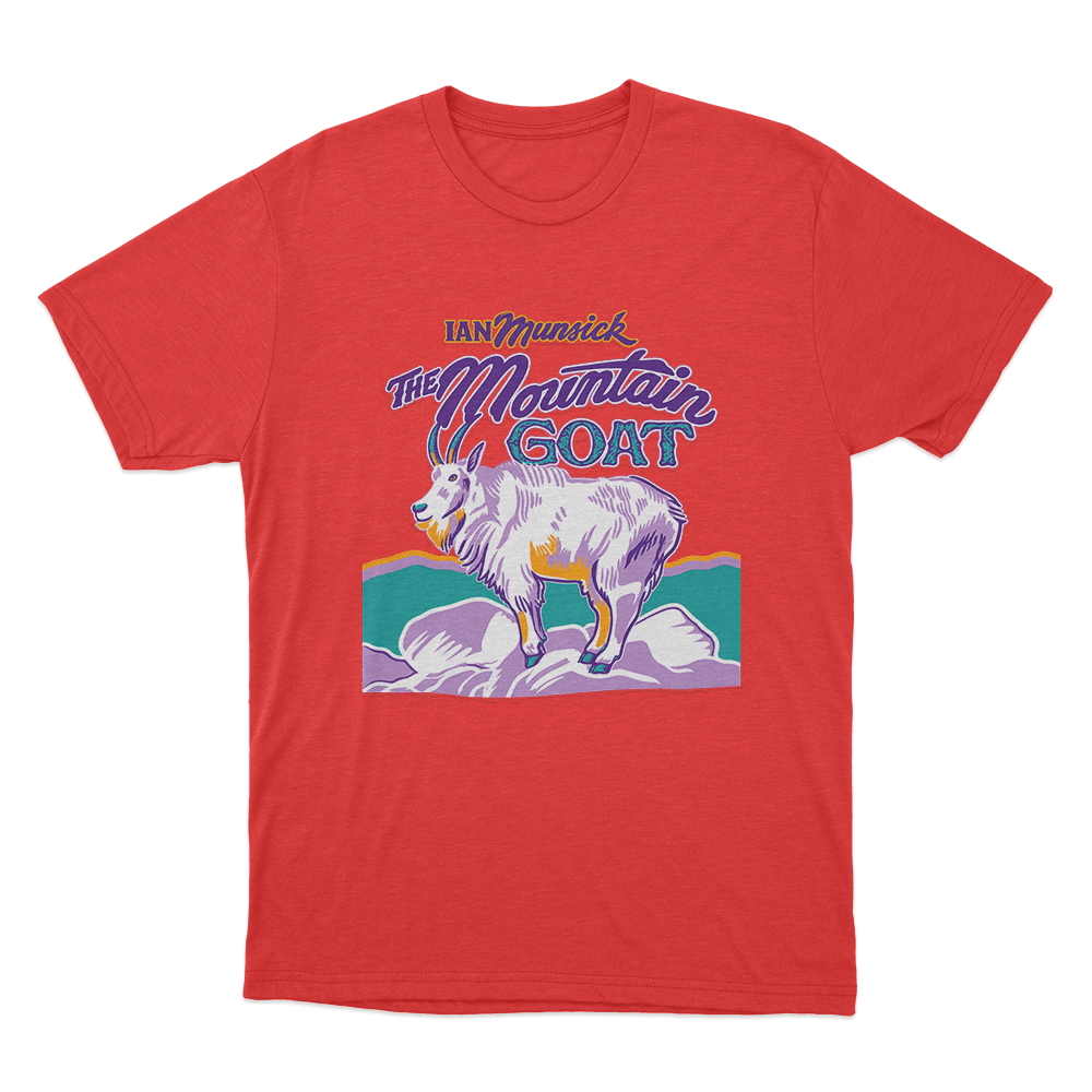 Mountain Goat Unisex T Shirt Red Mountain Goat Unisex T Shirt Red