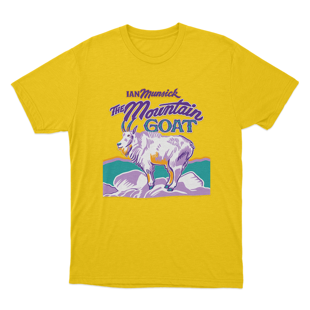 Mountain Goat Unisex T Shirt Yellow Mountain Goat Unisex T Shirt Yellow