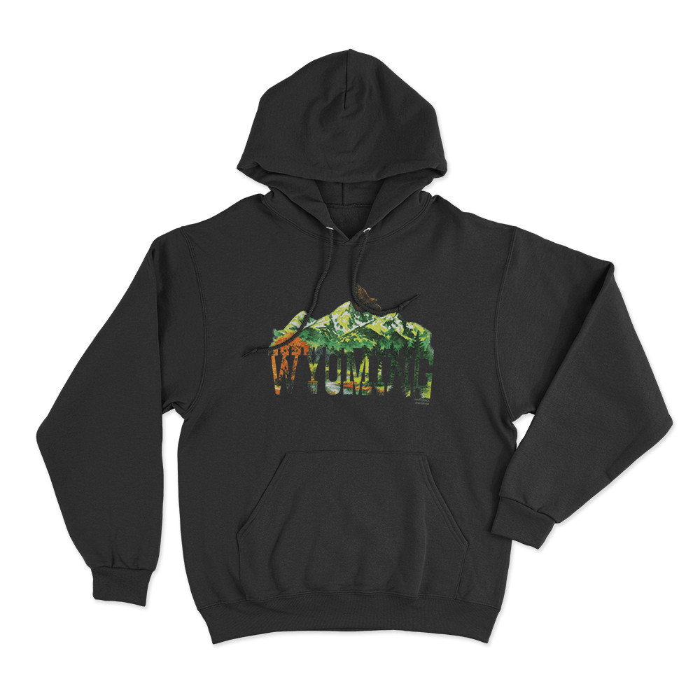 Wyoming Unisex Hoodie Black Wyoming Unisex Hoodie Black