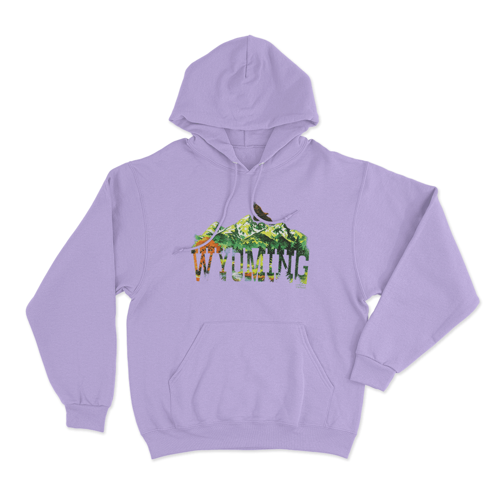 Wyoming Unisex Hoodie Purple Wyoming Unisex Hoodie Purple