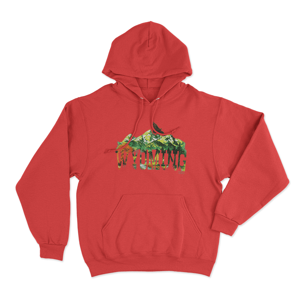 Wyoming Unisex Hoodie Red Wyoming Unisex Hoodie Red